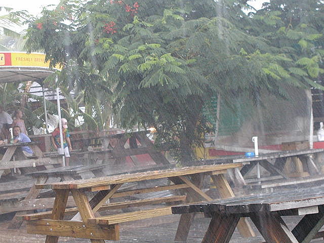Rankkasade - Kun satoi, satoi todella kovaa mutta hyvin vÃ¤hÃ¤n aikaa.