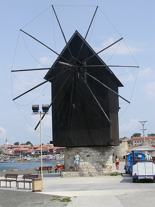 Famous windmill in Nessebar