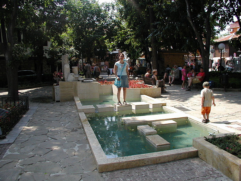Memorial fountain at Nessebar