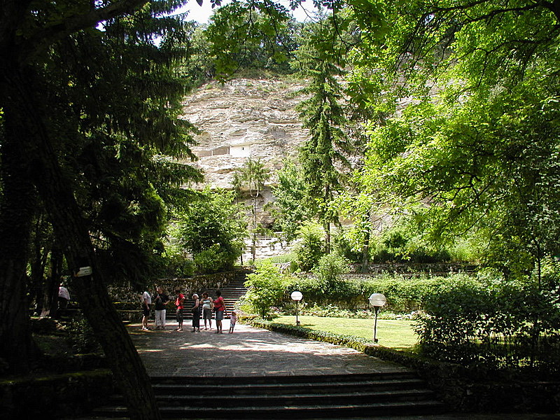 Monastery park and the monastery itself