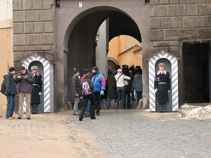 Prague castle gate