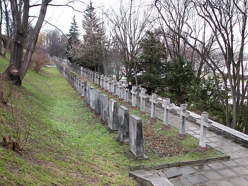 Memorial graves outside The Citadel