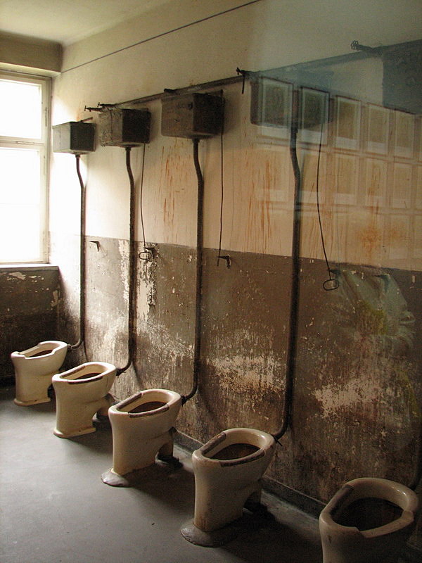 Auschwitz Concentration Camp toilets