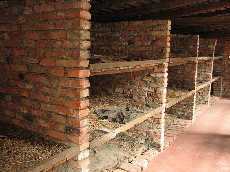 Auschwitz Concentration Camp sleeping quarters
