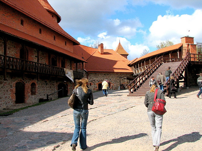 Trakai Castle courtyard