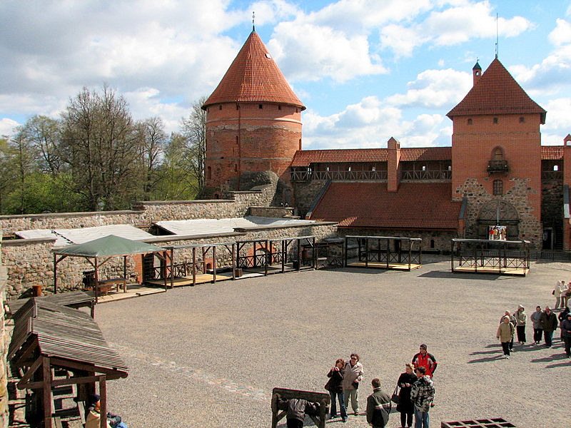 Trakai Castle courtyard