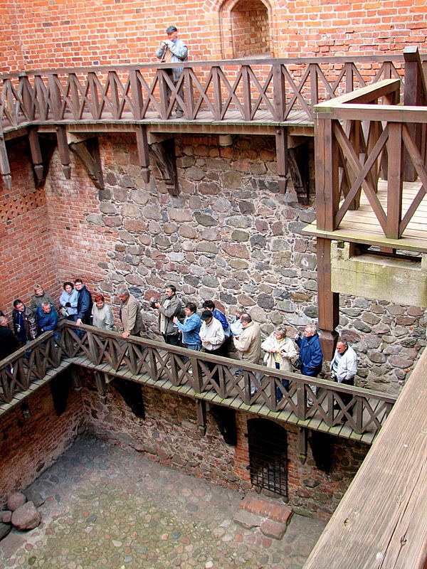 Trakai Castle inner courtyard