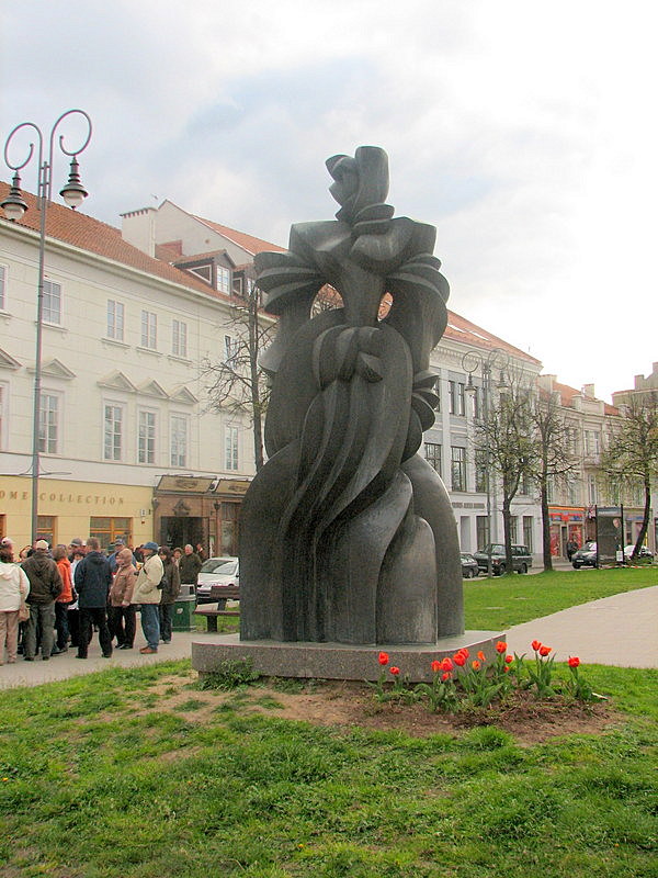 A statue on the German street.