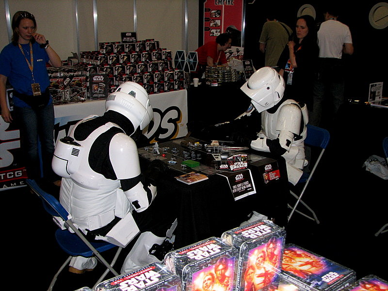 Scout Troopers playing a game