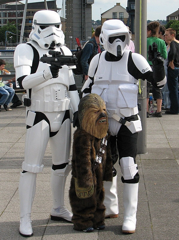 Troopers and little Wookiee