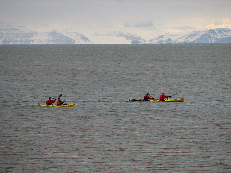 Kayaking in the arctic