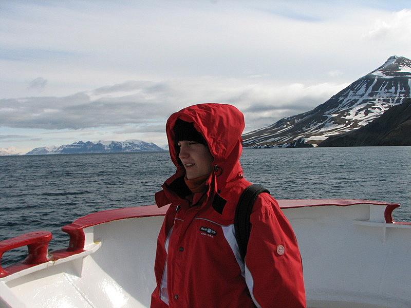 Maria aboard Polargirl