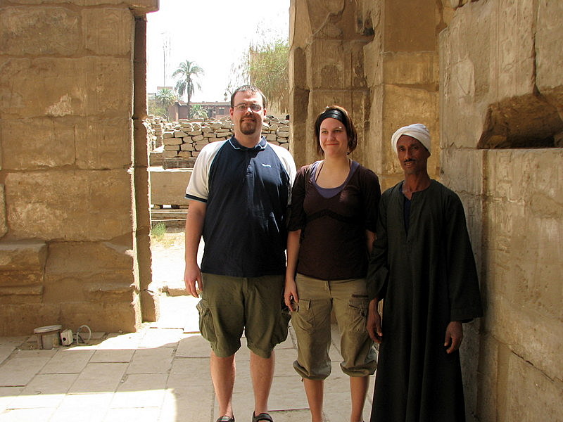 Luxor Temple - Zumba, Maria and a local