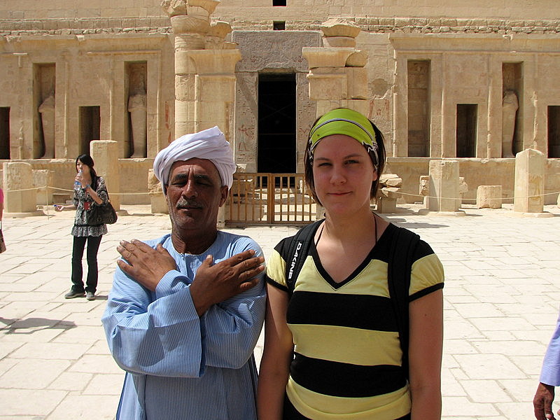 Temple of Hatshepsut - Local and Maria