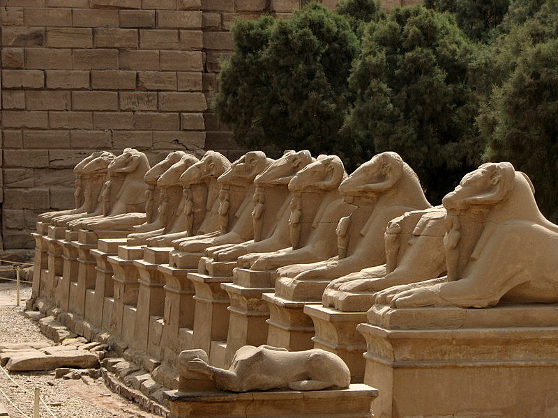 Avenue of Ram-Headed sphinxes