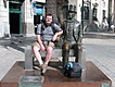 Zumba and a statue at Malaga